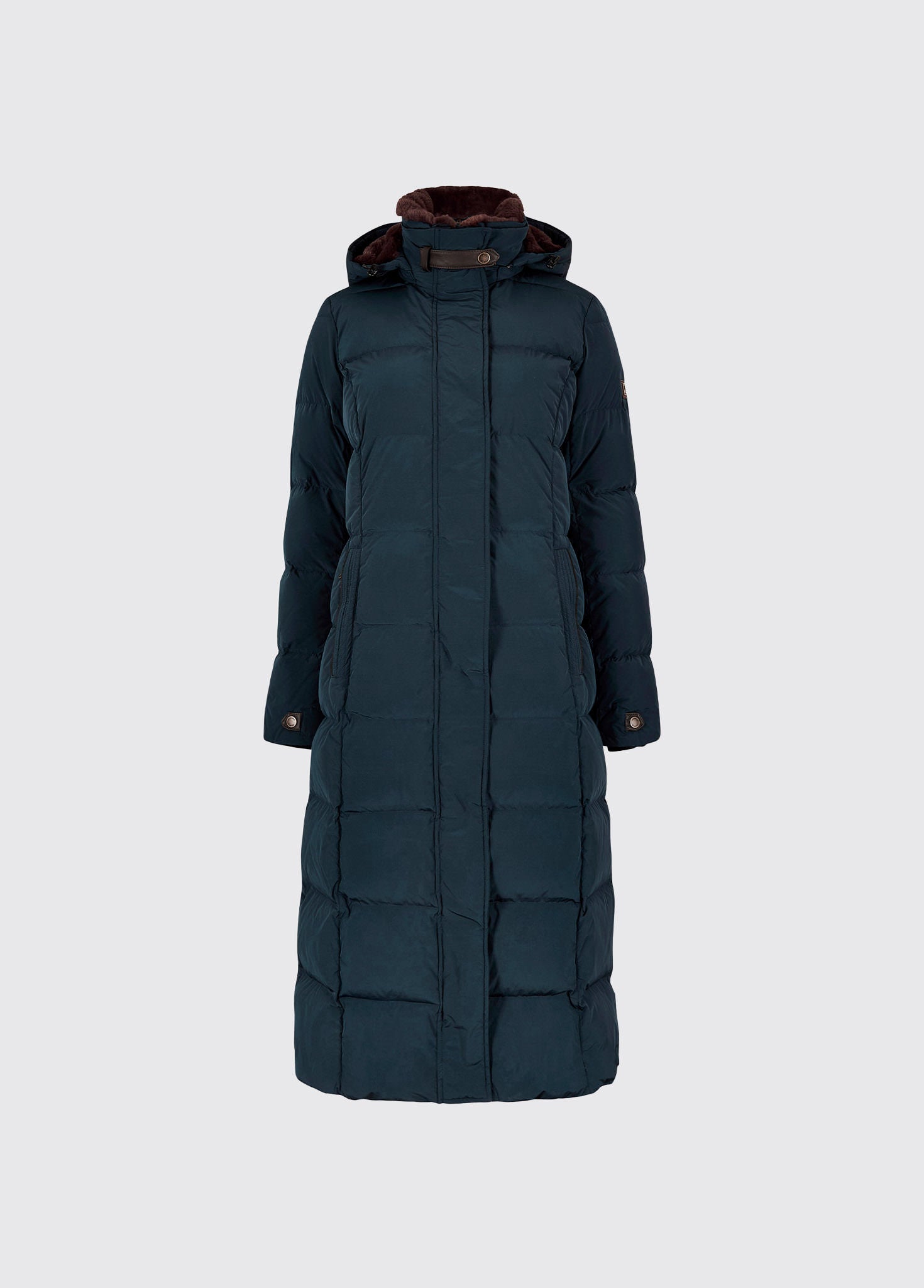 Aldborough Women's full length technical down jacket - Navy