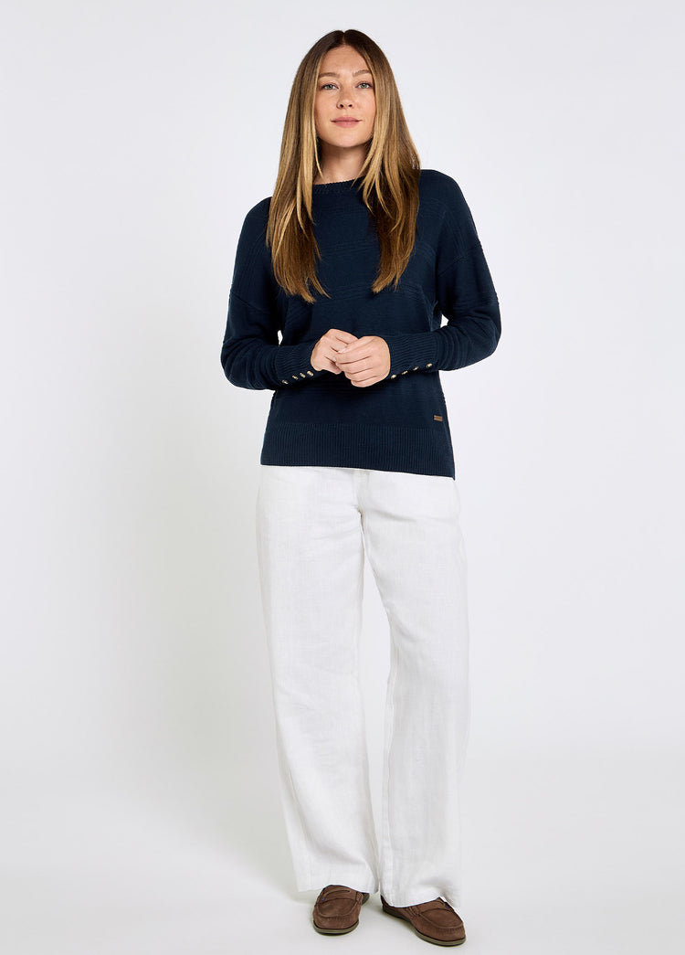 Ashfield Women’s bamboo blend sweater - Navy