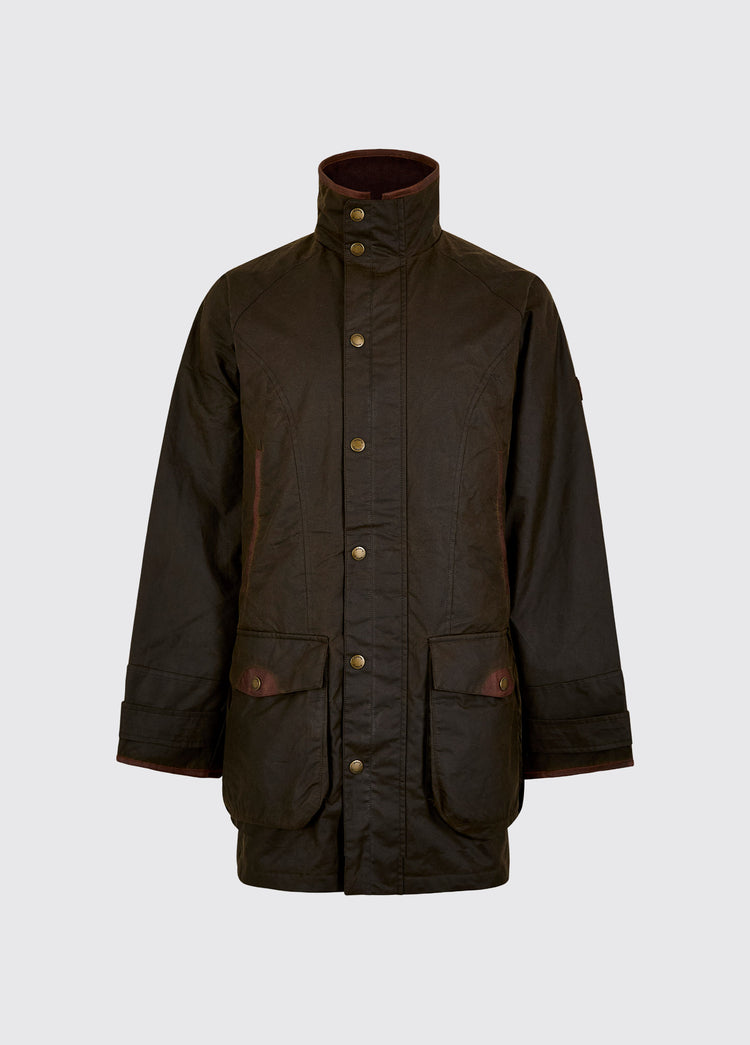 Ballylee Men's Wax Cotton Jacket - Olive
