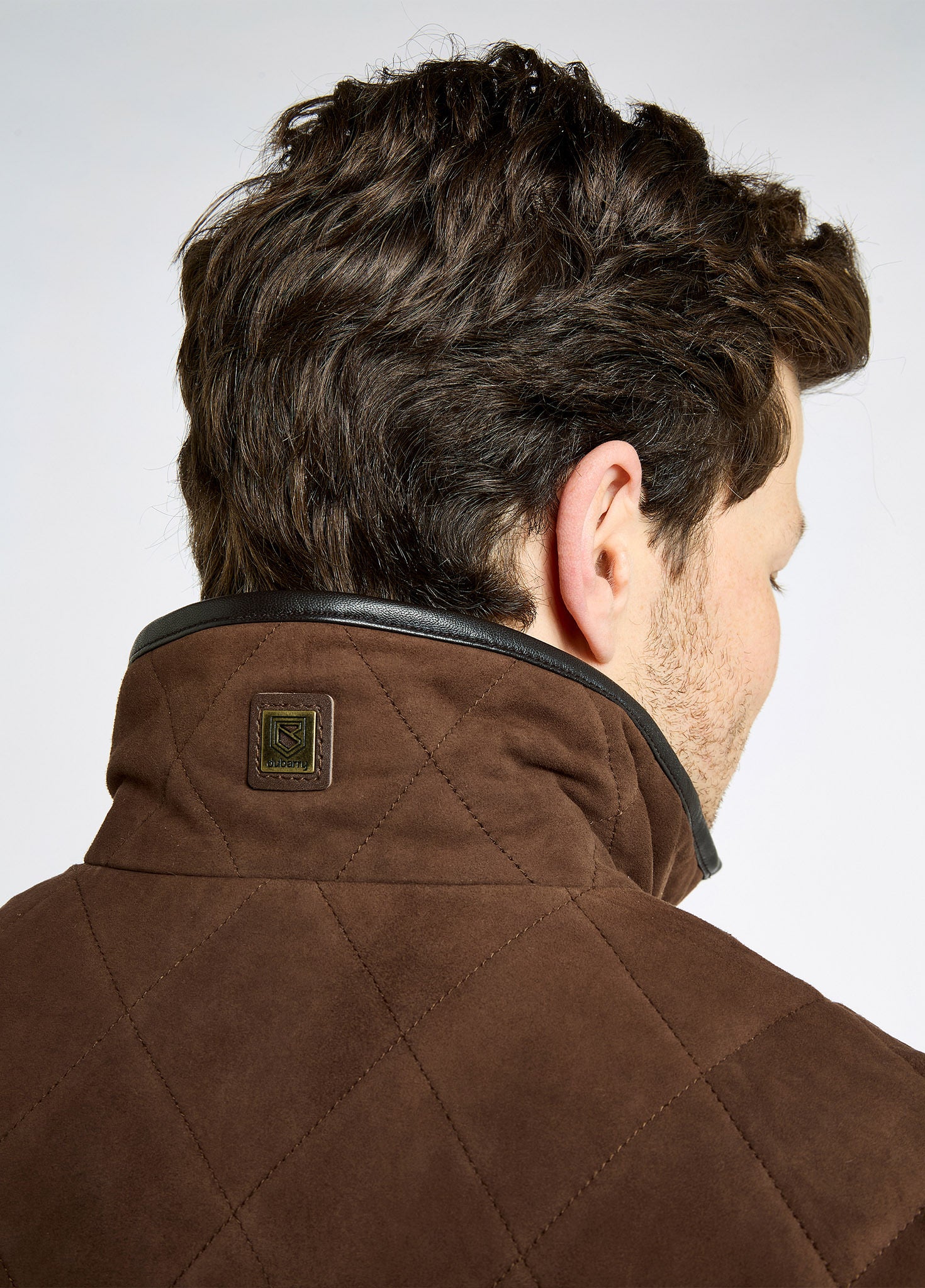 Bellamont Men's Goat suede gilet - Walnut