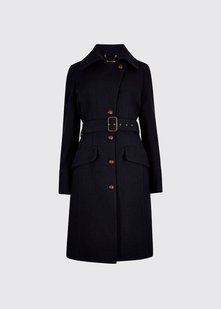 Brookvale Fitted tweed coat - French Navy