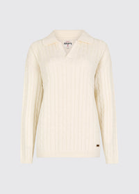 Brownville Women's Cable Knit Jumper - Oyster