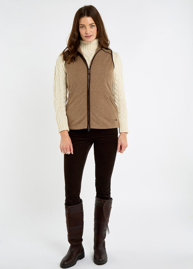 Carbury Women's Fleece Gilet - Elk