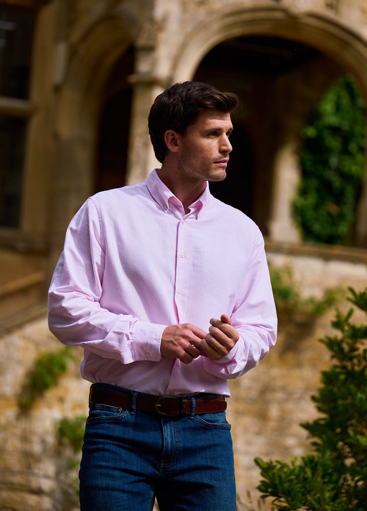 Clontarf Men’s Oxford Shirt - Pink