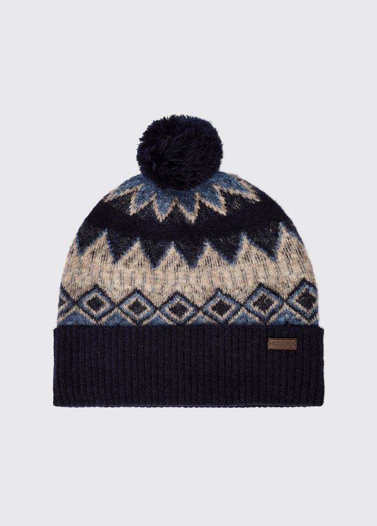 Coolroe Knitted bobble hat - Navy Multi