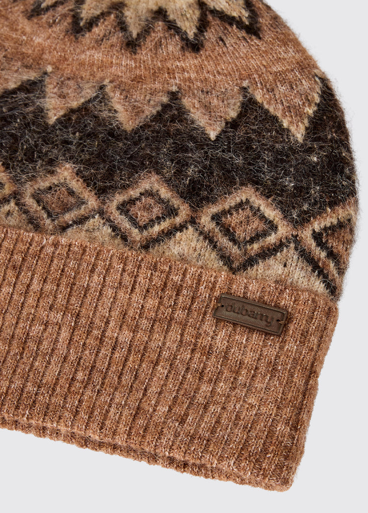 Coolroe Knitted bobble hat - Oat Multi