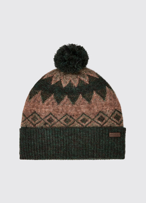 Coolroe Knitted Bobble Hat - Olive Multi