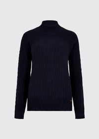 Corcoran Women's Rib-Knit Sweater - Navy