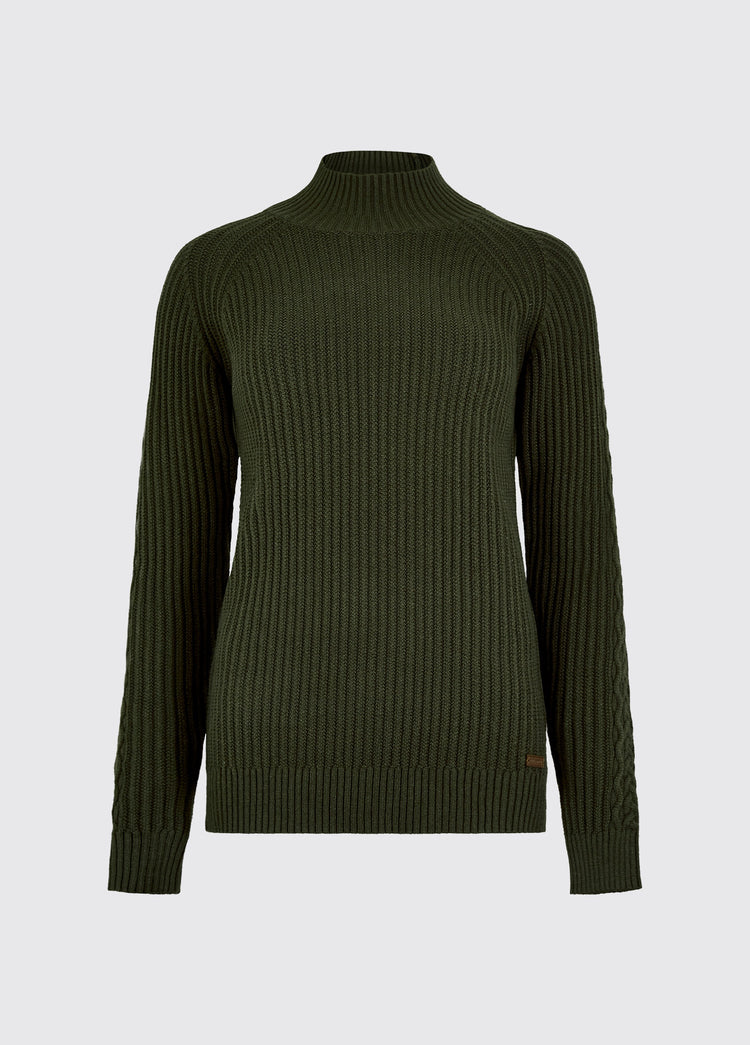Corcoran Women’s rib-knit sweater - Olive