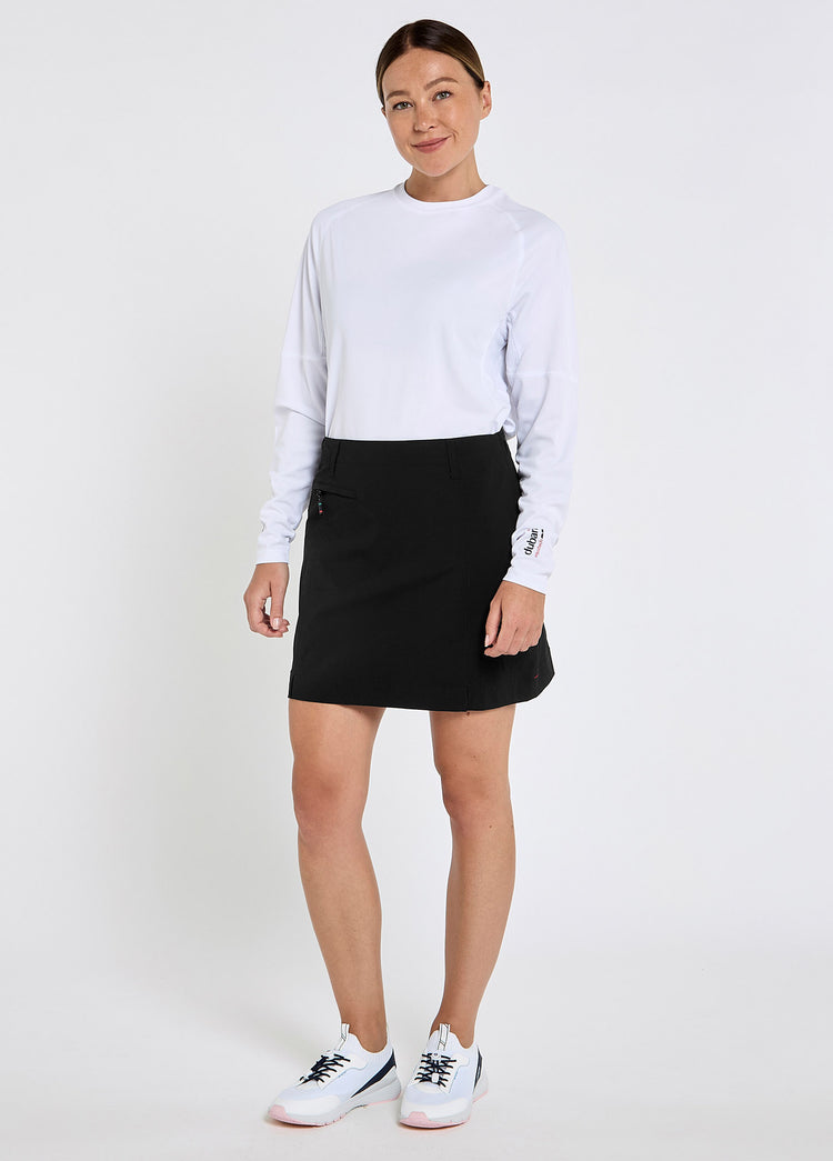 Corsica Womens Crew Skort - Black