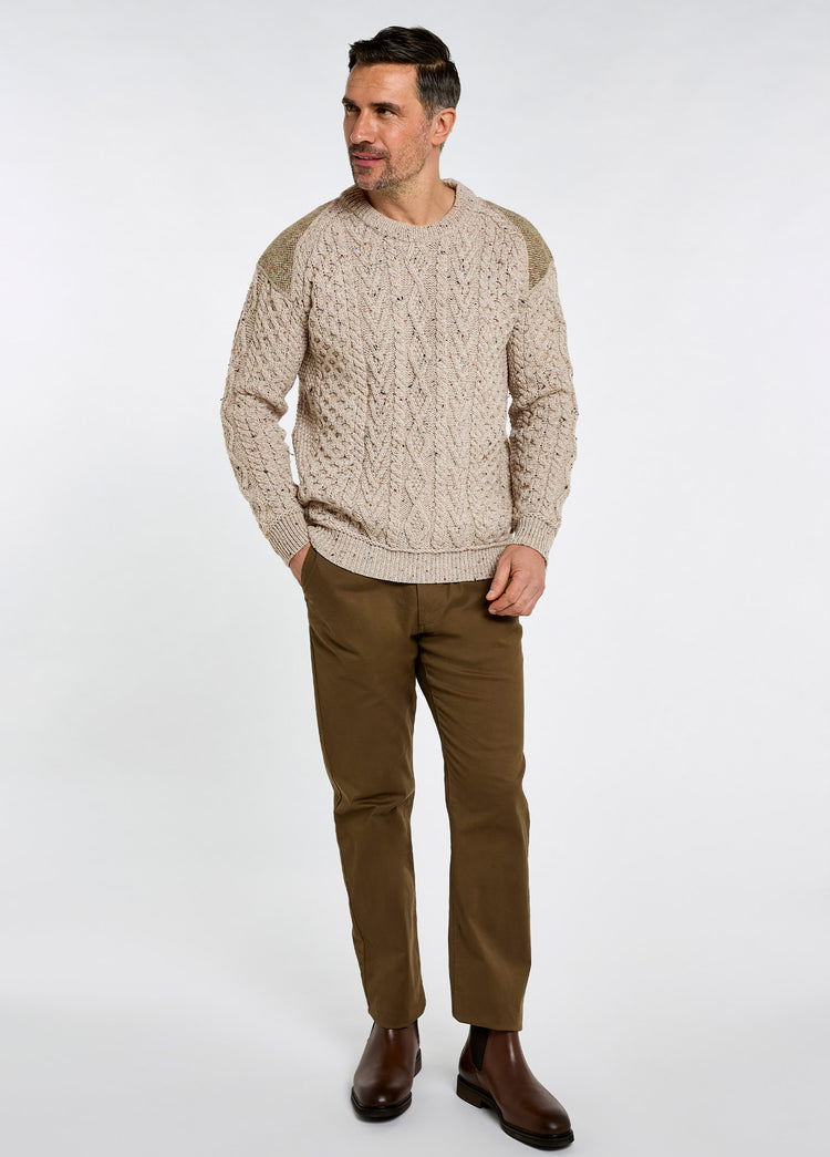 Culleton Men’s crew neck sweater  - Oatmeal