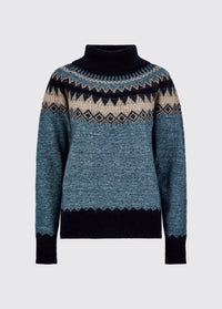 Devlin Women's Fair Isle Pattern Sweater - Navy Multi