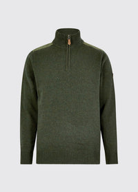 Doherty Men's Zip Neck Sweater - Olive