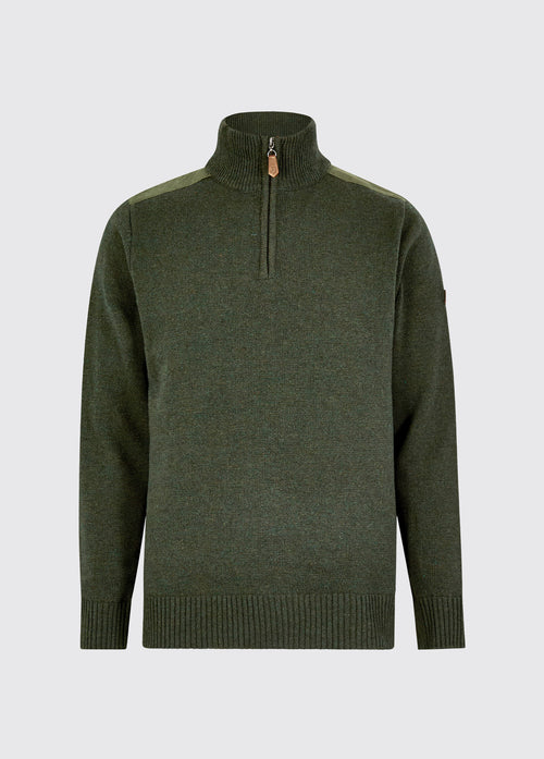 Doherty Men's Zip Neck Sweater - Olive