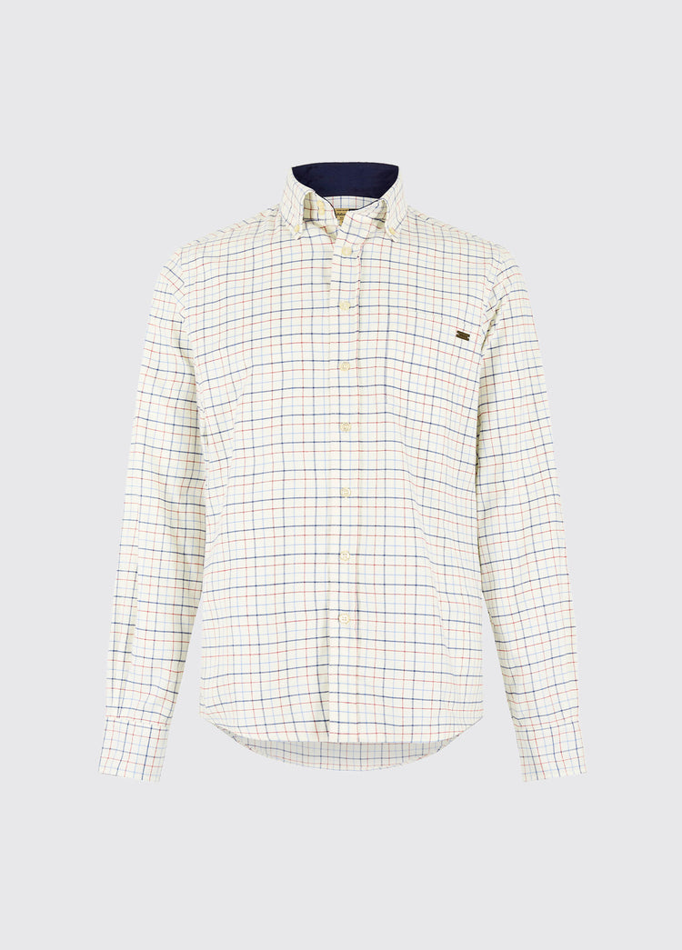 Drumcar Men’s tattersall check shirt - Indigo