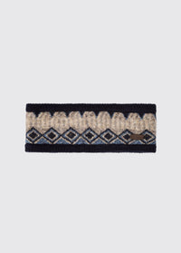 Drumroe Knitted headband - Navy Multi