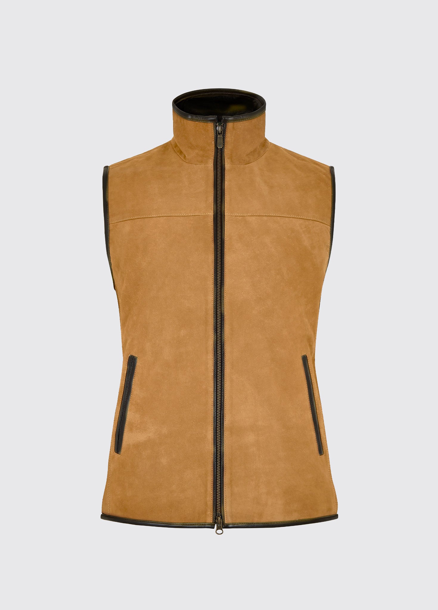 dubarry of Ireland レザーベストM〜Lサイズ　美品 Dunhill Leather Gilet - Walnut