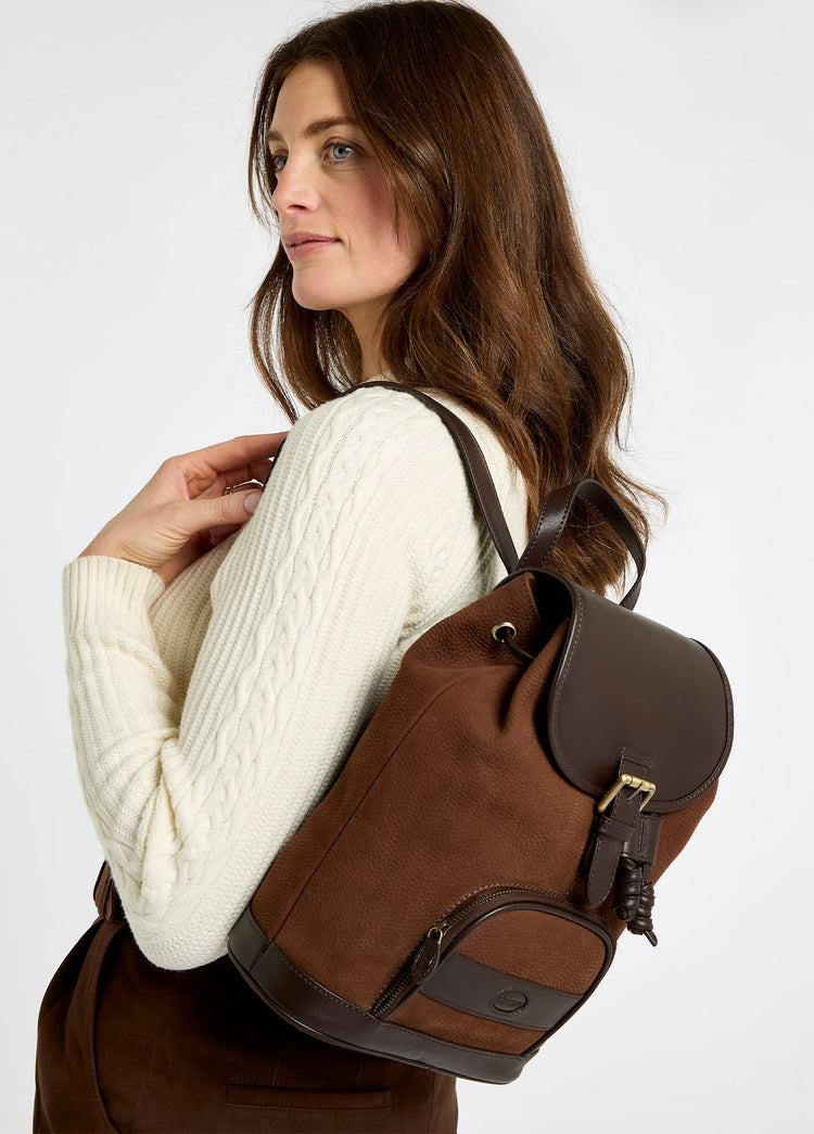 Dunross Leather Backpack - Walnut