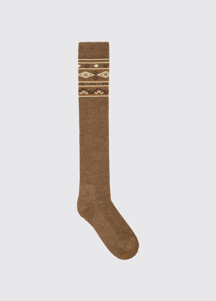 Rolestown Fair Isle Alpaca socks - Elk