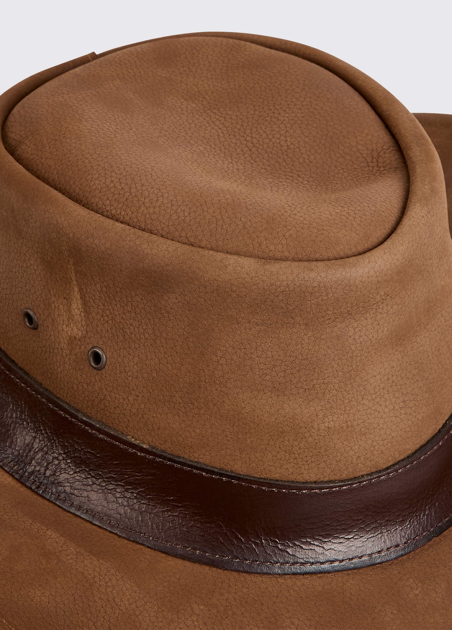 Finlay Dubarry leather hat - Walnut