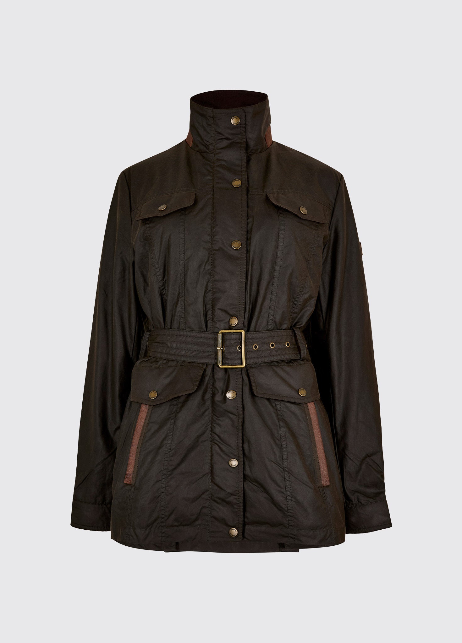 Gandon Women's wax cotton coat - Verdigris