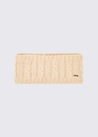 Gleeson Cable knit headband- Chalk