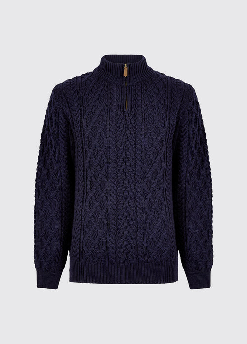 Henihan Men’s ¼ zip neck sweater - Navy