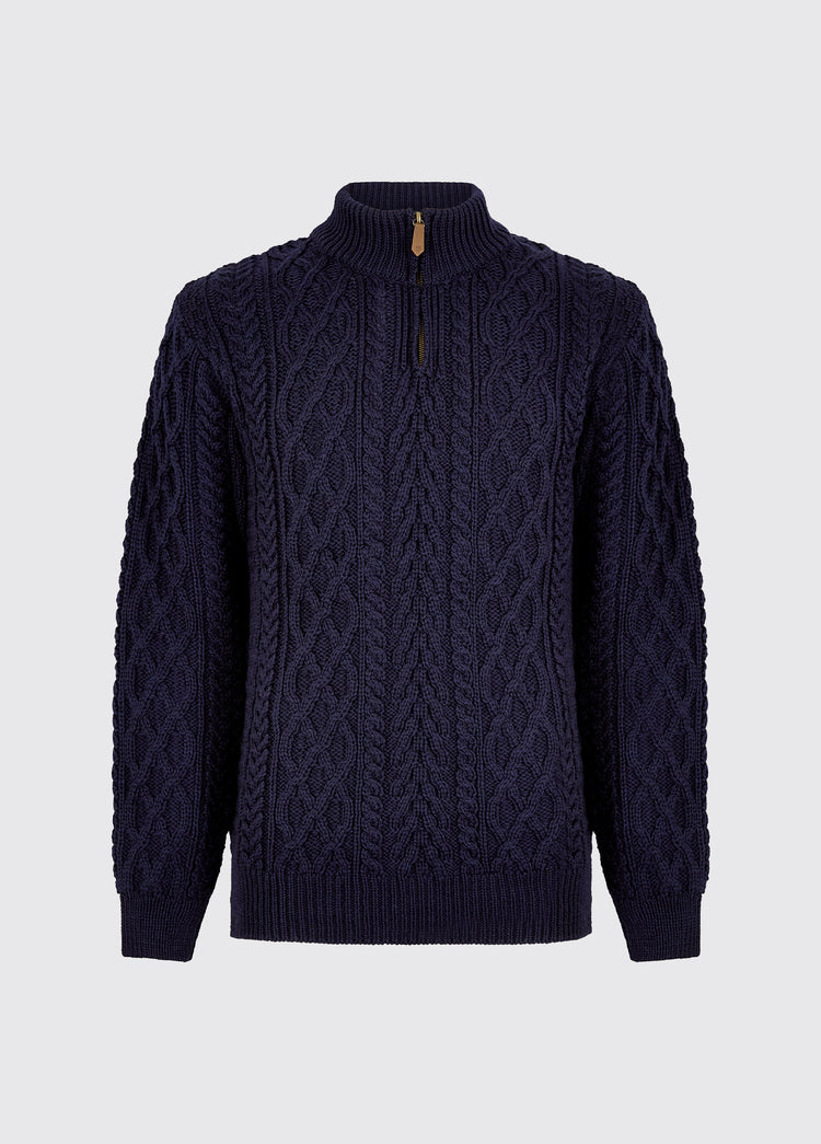 Henihan Men’s ¼ zip neck sweater - Navy