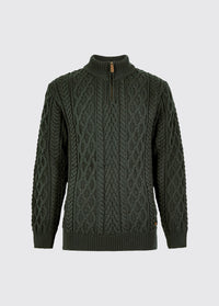 Henihan Men’s ¼ zip neck sweater - Olive