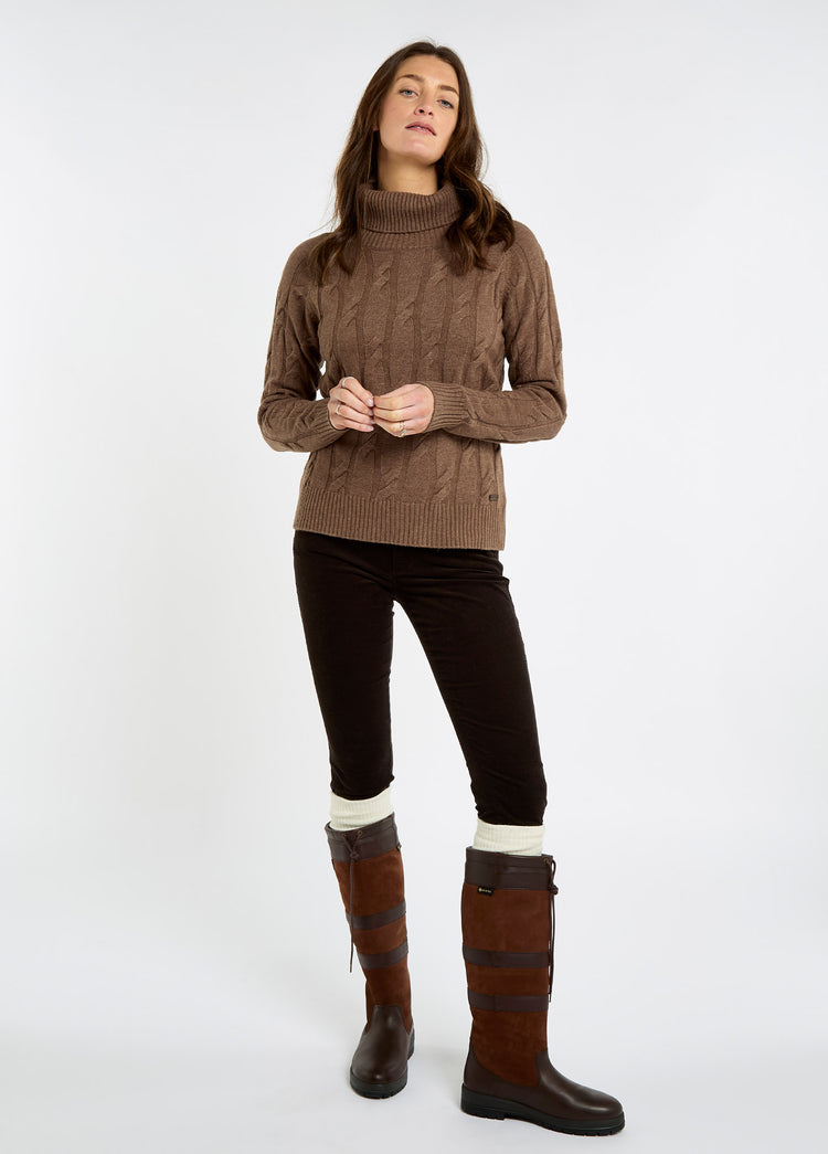 Hennessy Women's Roll Neck Sweater - Elk