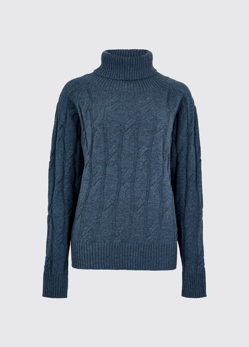 Hennessy Women's Roll Neck Sweater - Indigo