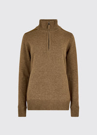 Hession Women's zip neck sweater - Elk