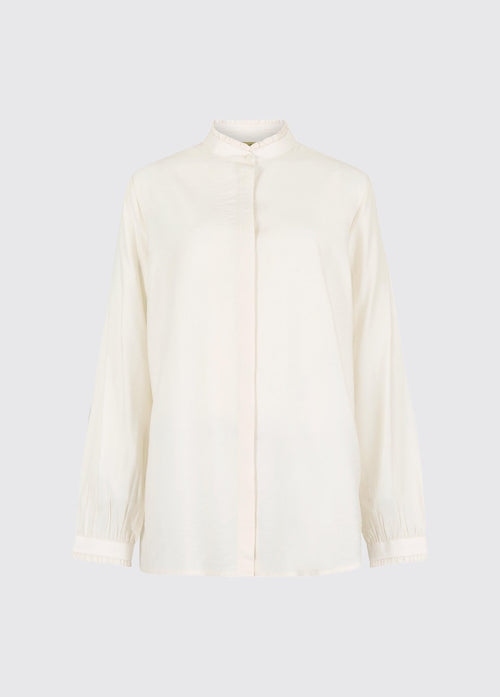 Iris Women's ruffle trim blouse - Ivory