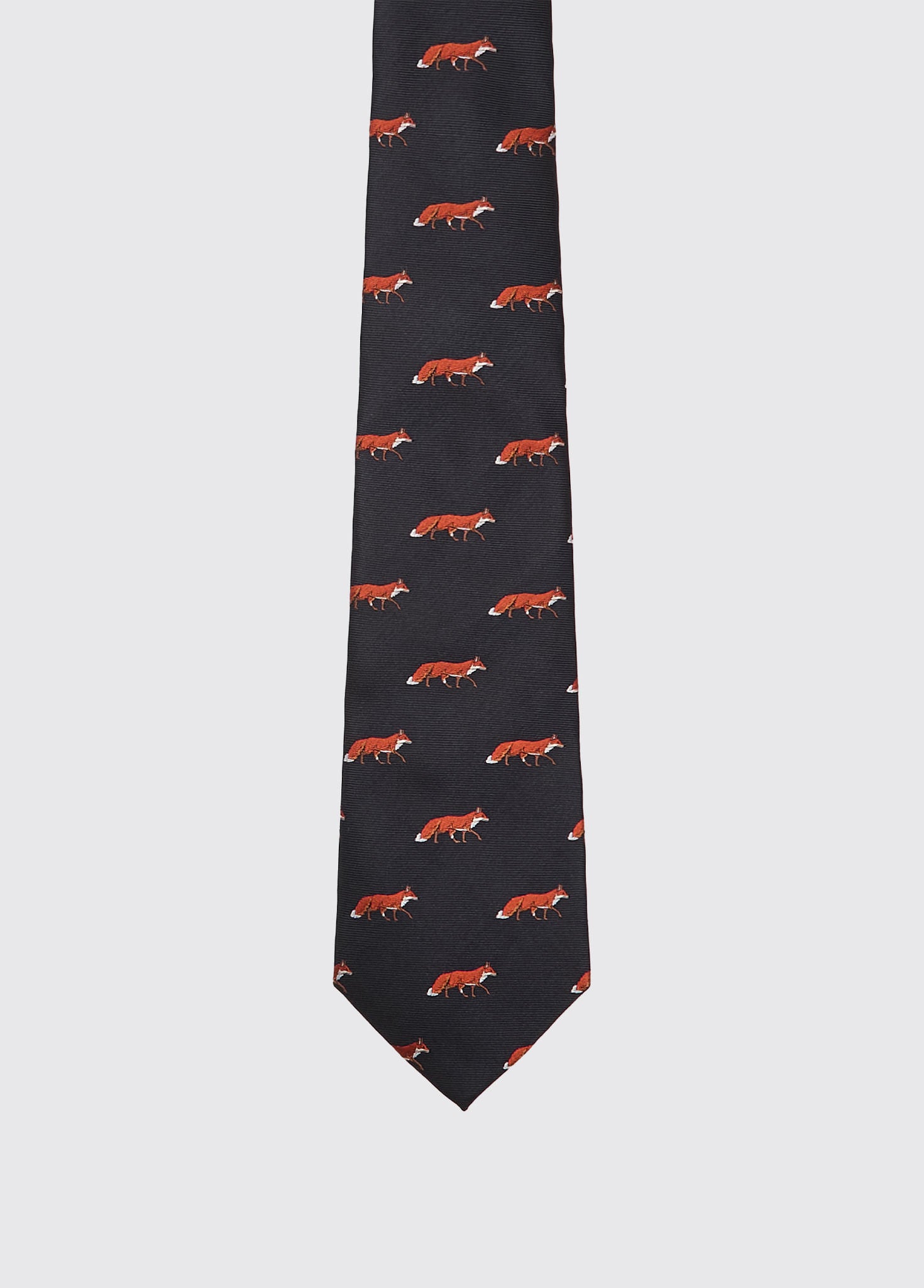 fox silk tie