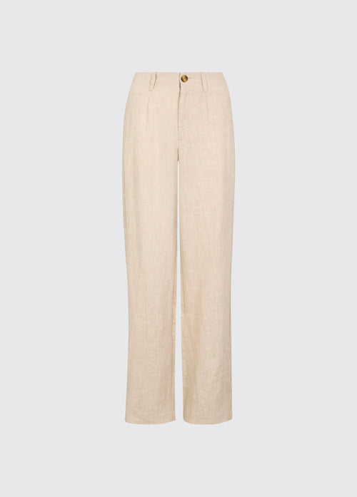 Kelby Women’s Linen Trousers - Oatmeal