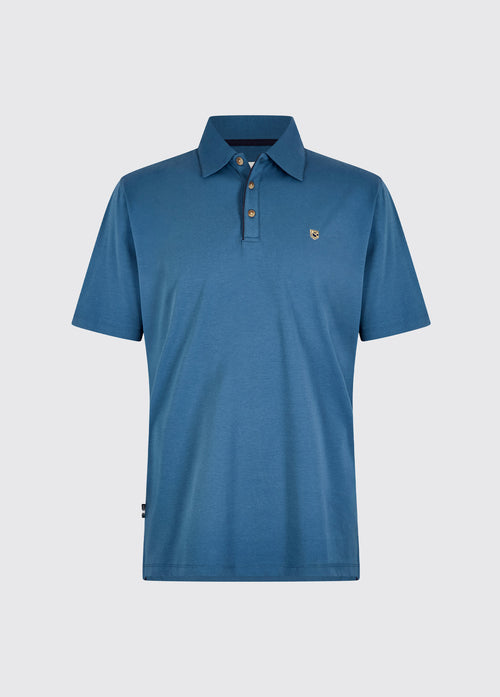 Kilmurray Men’s Three-Button Polo - Indigo
