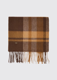 Kinvara Wool check scarf - Elk