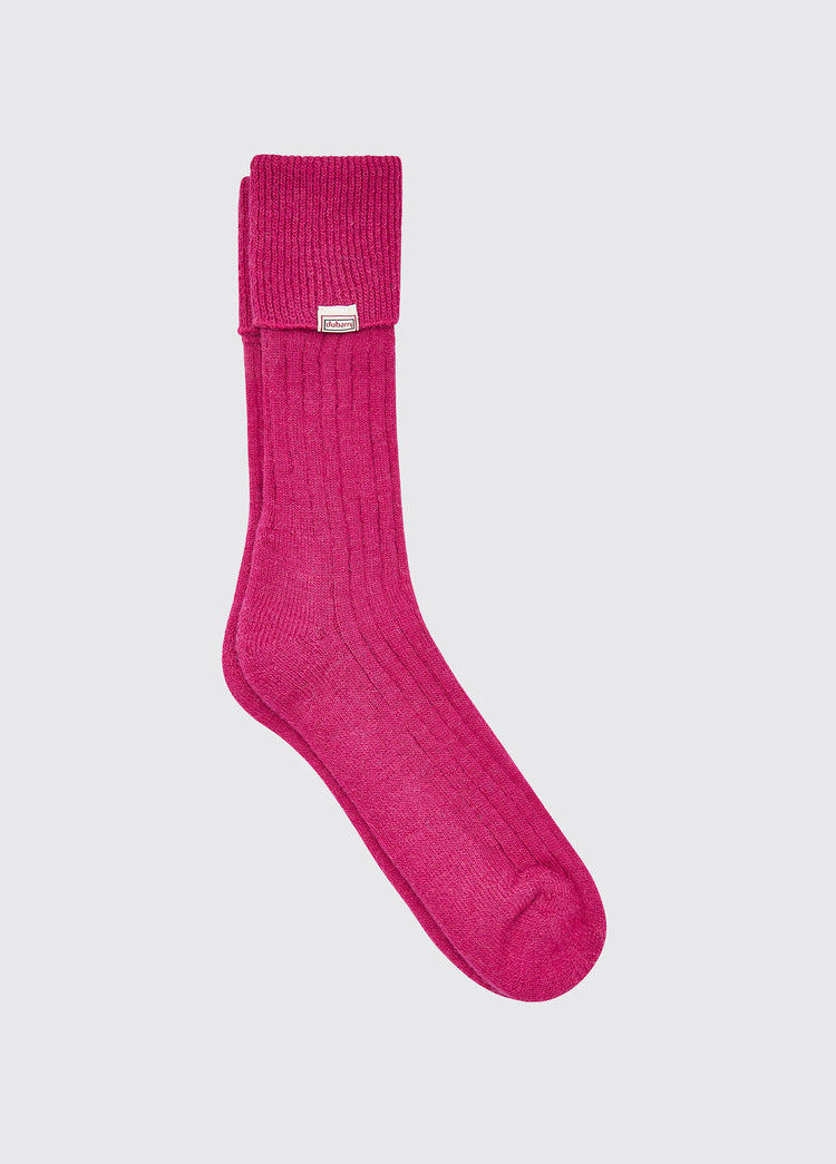 Holycross Ladies Alpaca Socks - Pink