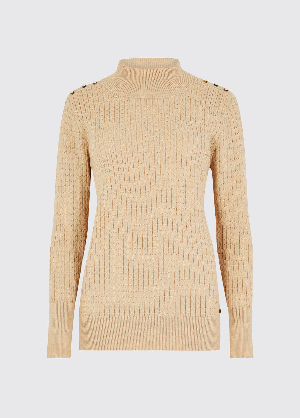 Monkstown Cable Stitch Sweater Oyster