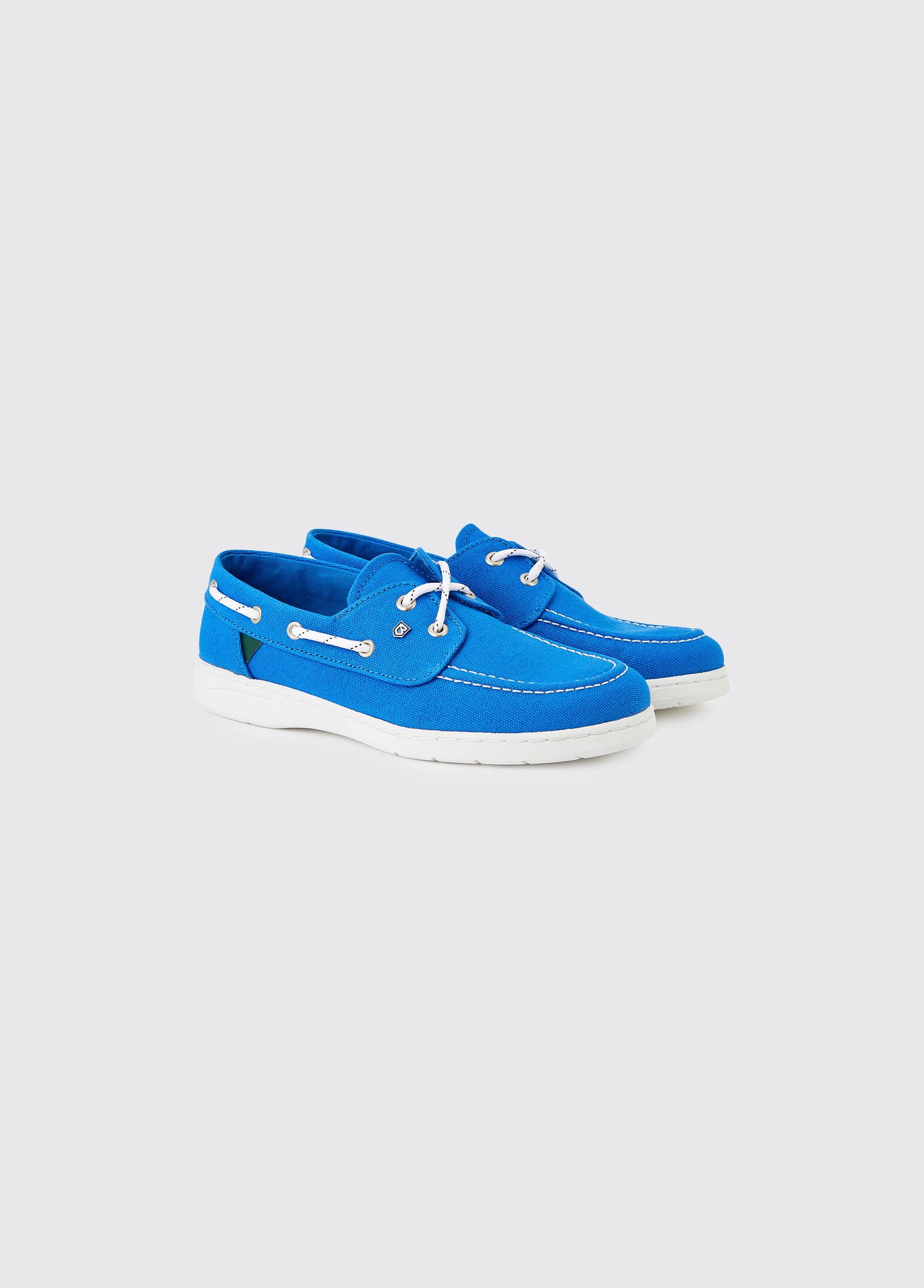 Blue canvas deck shoes best sale