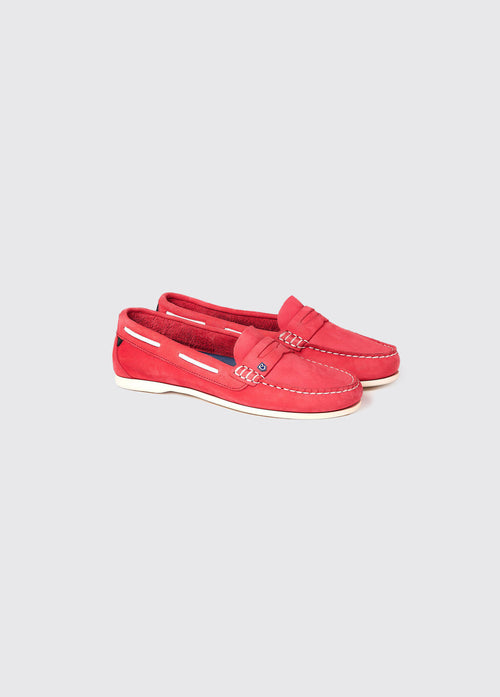 Belize Deck Shoe - Coral