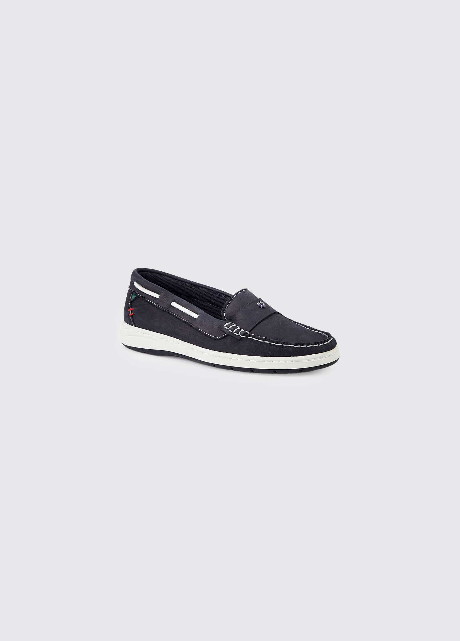 Womens navy deck shoes sales