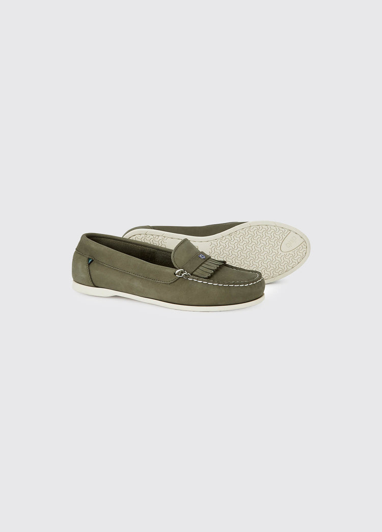 Florence Deck Shoe - Pesto