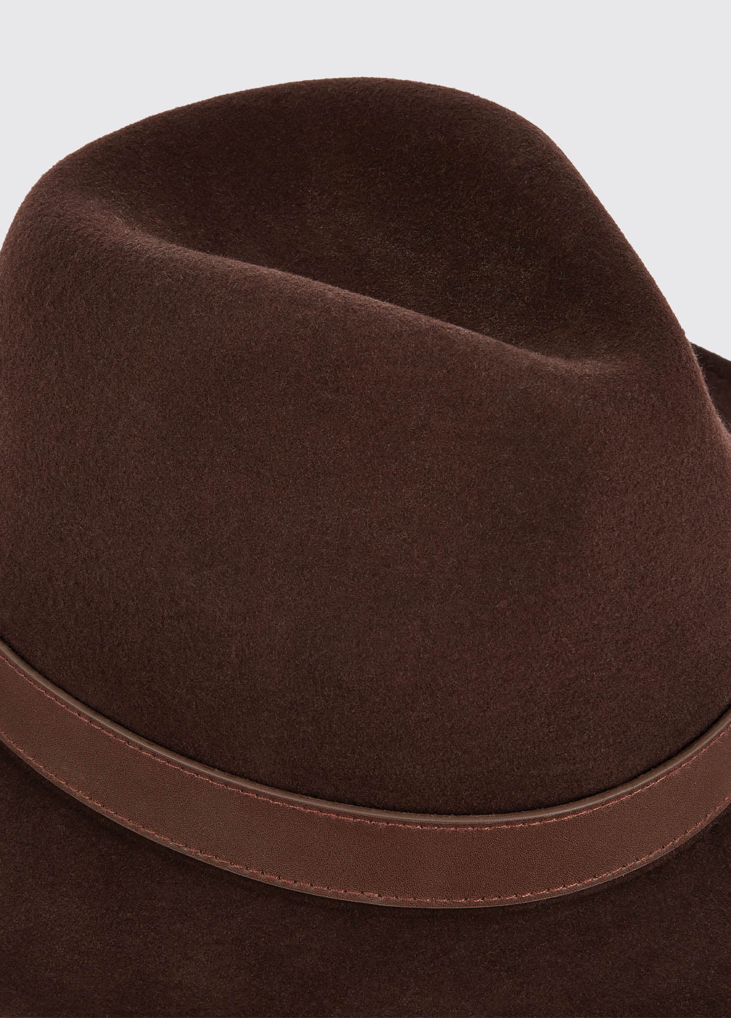Gallagher Ladies Felt Hat Bourbon