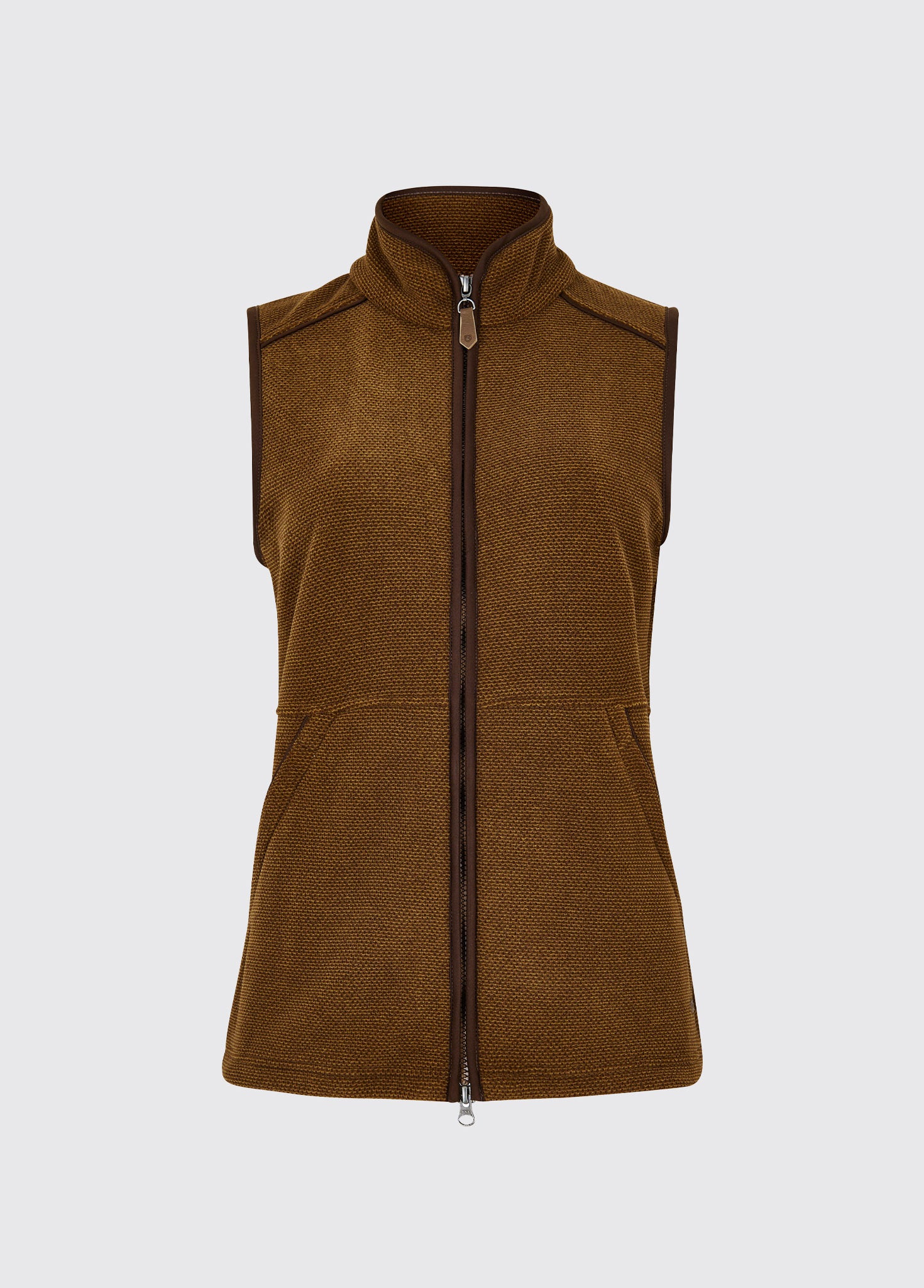Carbury Women's Fleece Gilet Walnut - Main Image