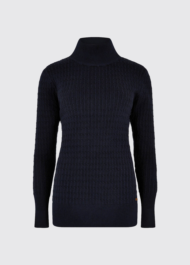 Hacketstown Funnel Neck Sweater - Navy