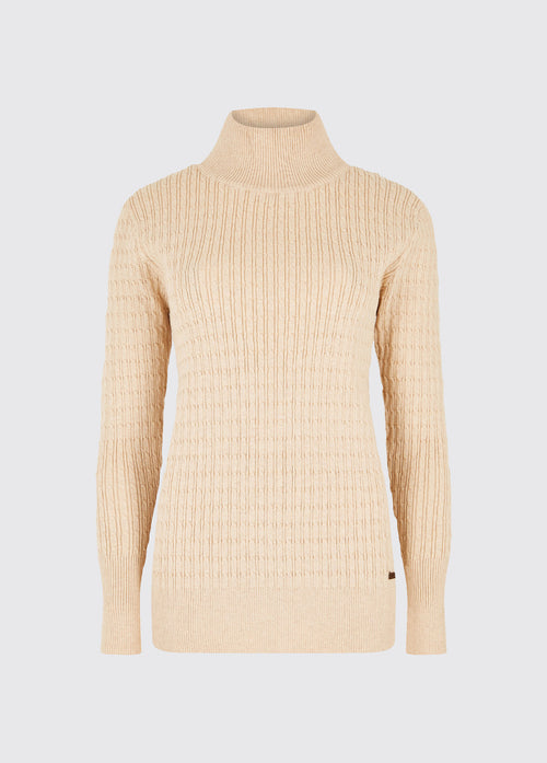 Hacketstown Funnel Neck Sweater - Oyster