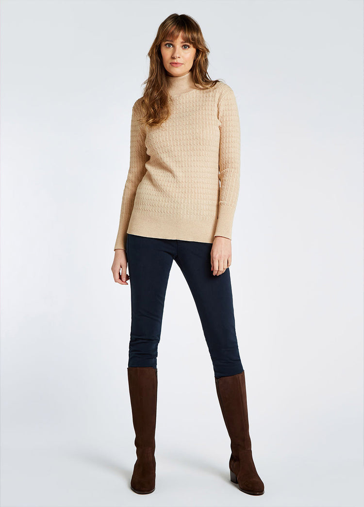 Hacketstown Funnel Neck Sweater - Oyster