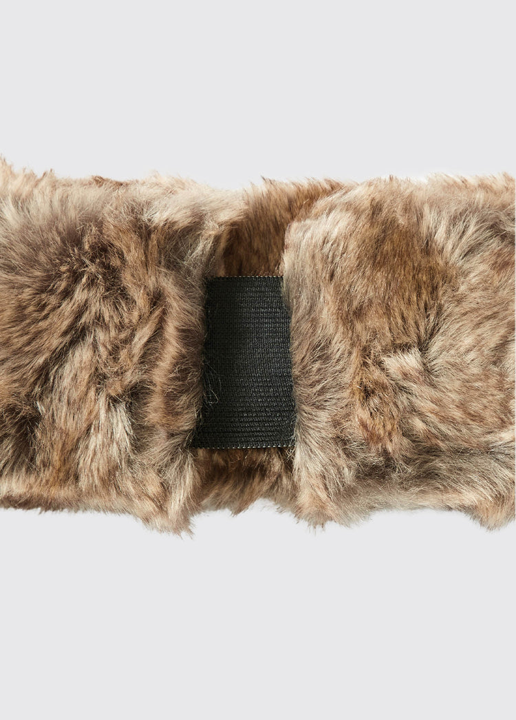 Faux Ladies Fur Headband - Chinchilla