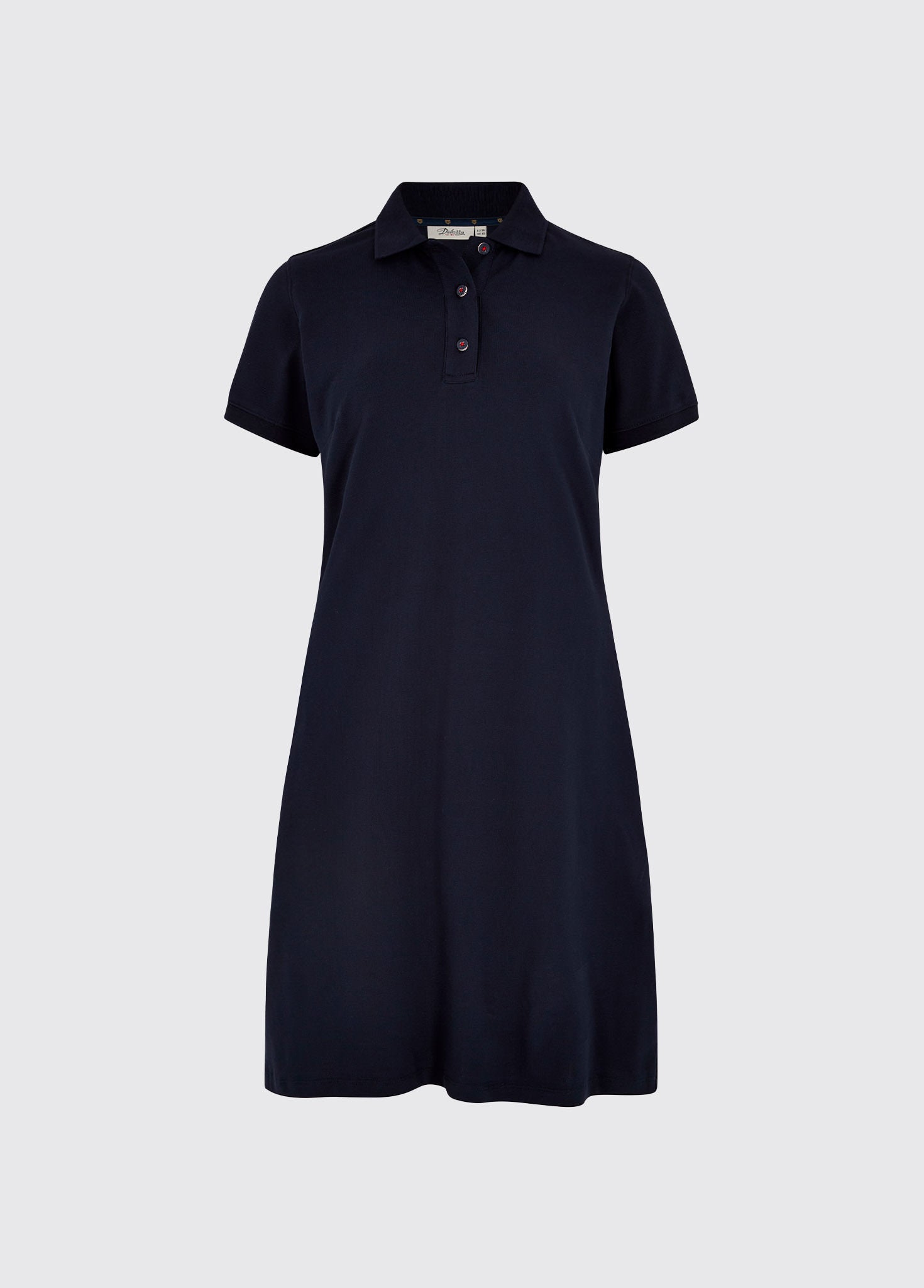 navy polo shirt dress Woven HALF ZIP Polo Dress Classic Navy / M